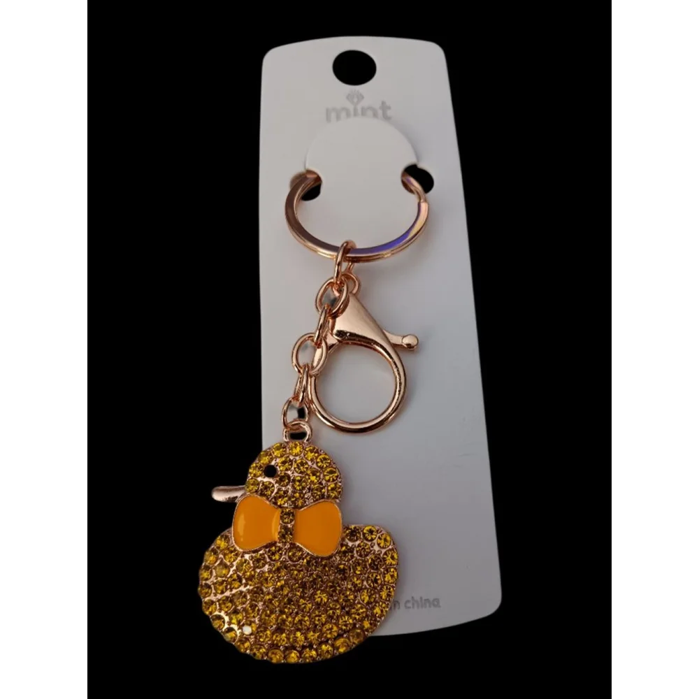 Duck your Favorite Valentine! Cute Yellow Ducky Keychain Purse Backpack Charm!